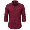 Men's Solid Casual Shirt Regular Fit Cotton Blend