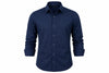 Men's Solid Casual Shirt Regular Fit Cotton Blend