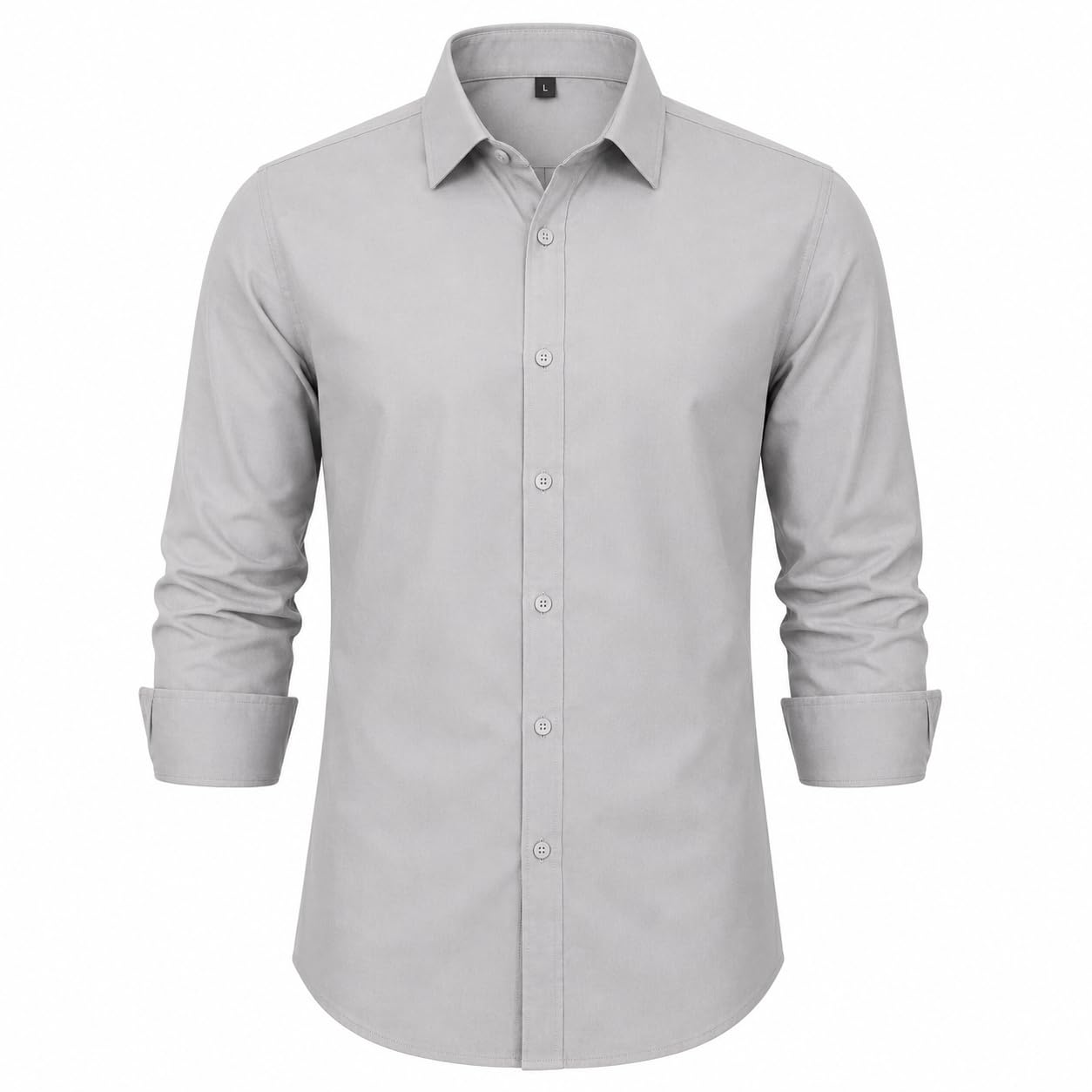 Men's Solid Casual Shirt Regular Fit Cotton Blend